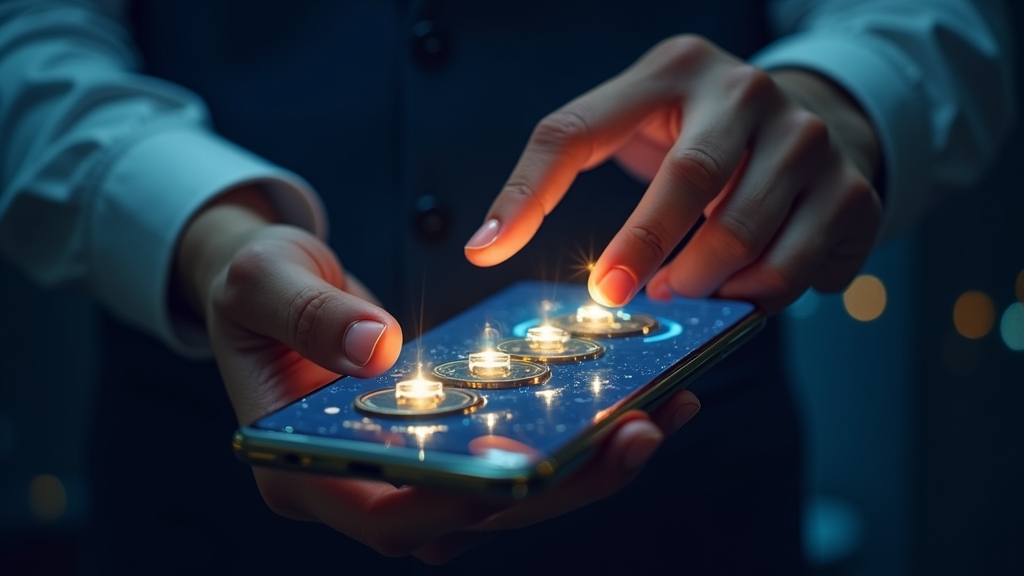Pantalla de retiro y móvil revisando datos de pago en un casino oscuro
